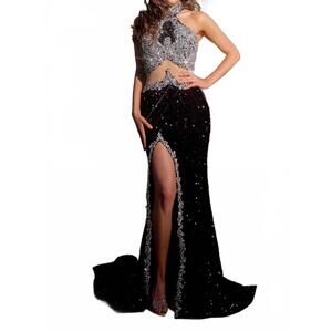 NEW PORTIA&SCARLETT embellished evening gown in black